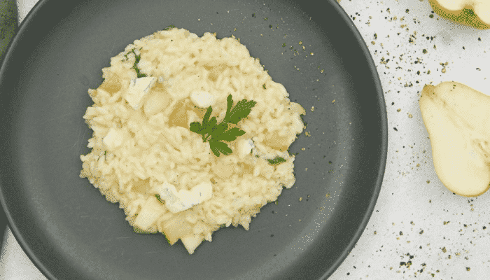 Risoto Saboroso de Pera com Gorgonzola