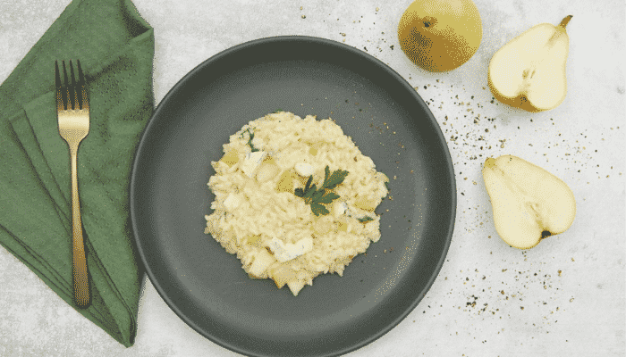 Risoto Saboroso de Pera com Gorgonzola