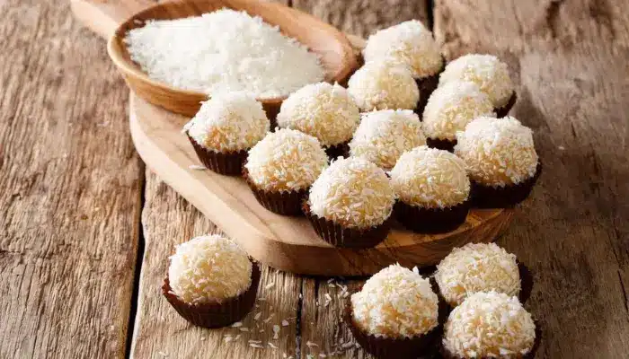 Beijinhos de Coco de Festas Faça em Casa