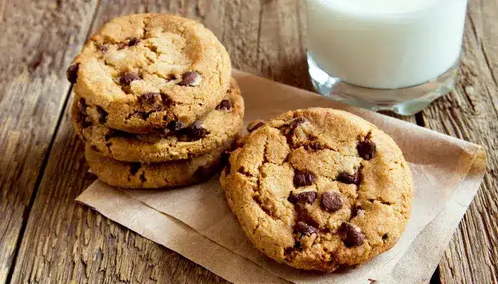 Cookies com Gotas de Chocolate ao Leite Irresistível