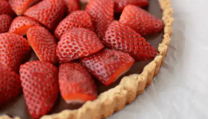 Torta de Chocolate com Nutella e Morango