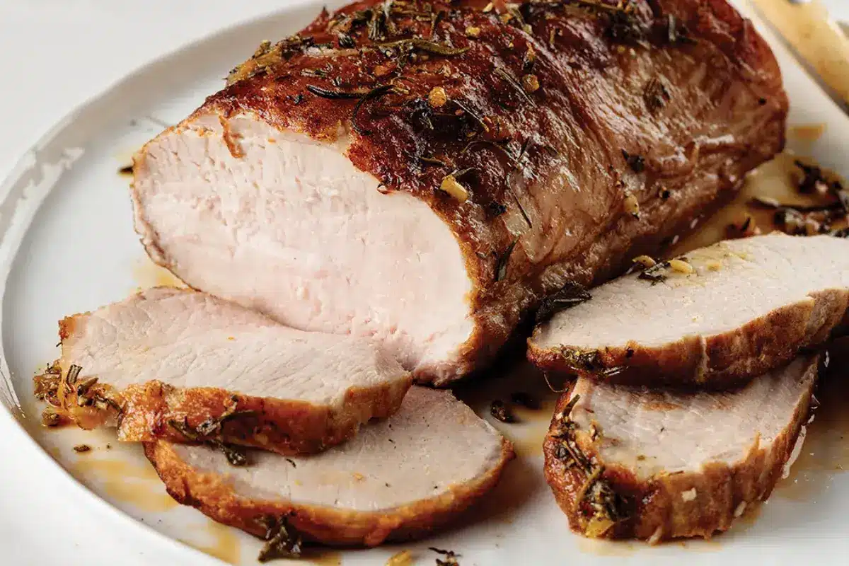 Rosbife de Carne Suína Receita Leve e Saudável