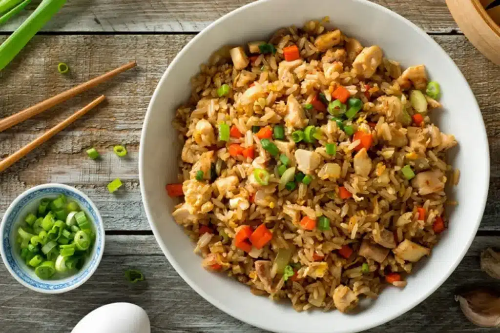 Arroz Oriental Delicioso Culinária além do Continente - Receitas e Cozinha