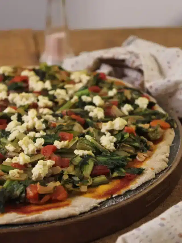 Pizza de Escarola Essa é uma Super Pizza Deliciosa