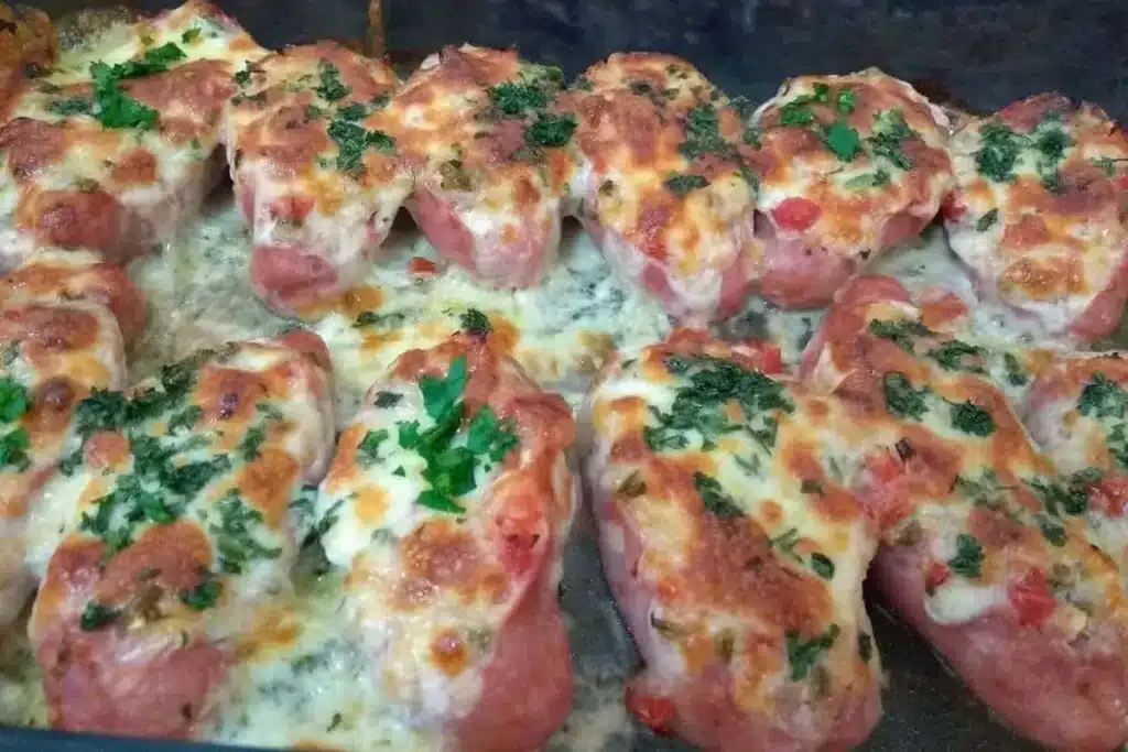 Linguiça Recheada no Forno Dá para Sentir o Cheiro - Receitas e Cozinha