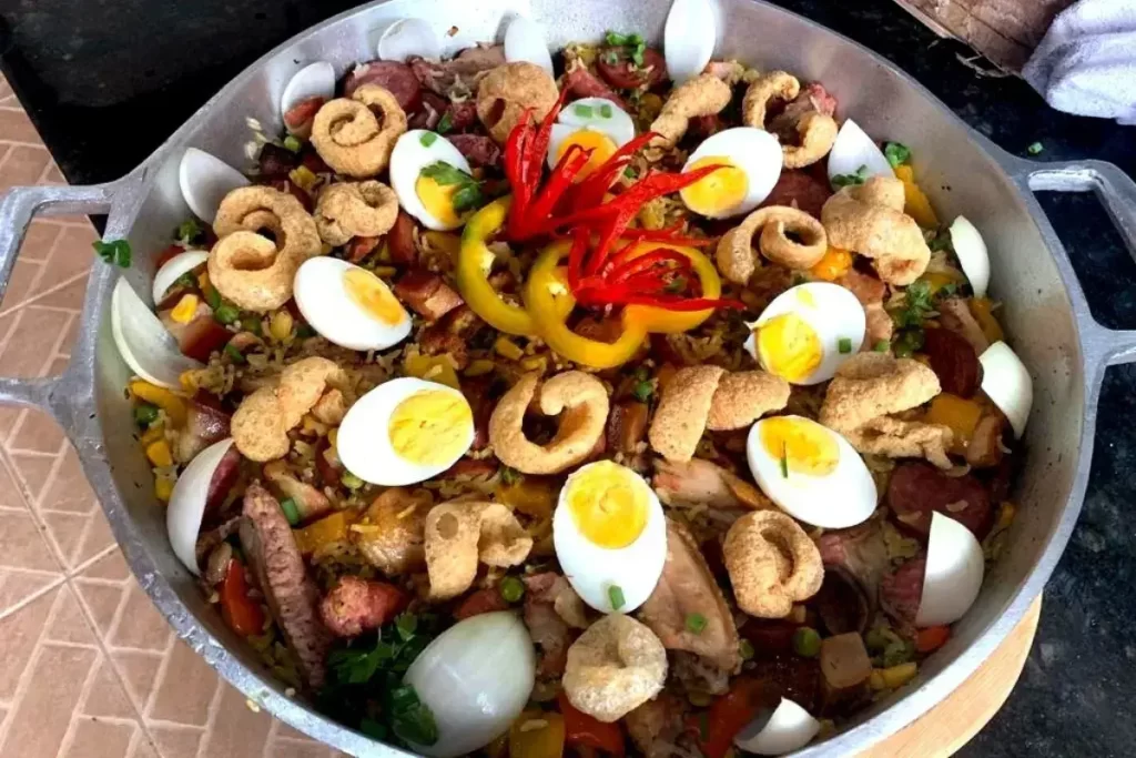 Receita de Paella Caipira Dispensa Comentário é Uma Maravilha - Receitas e Cozinha