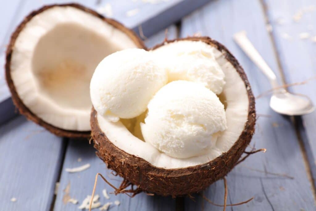 Sorvete de Coco com Leite Condensado para Refrescar - Receitas e Cozinha