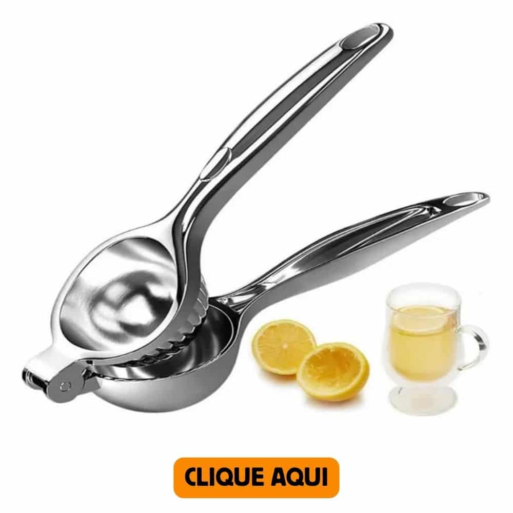 Espremedor Limão Aço Inox Maciço Forte Cheff Profissional