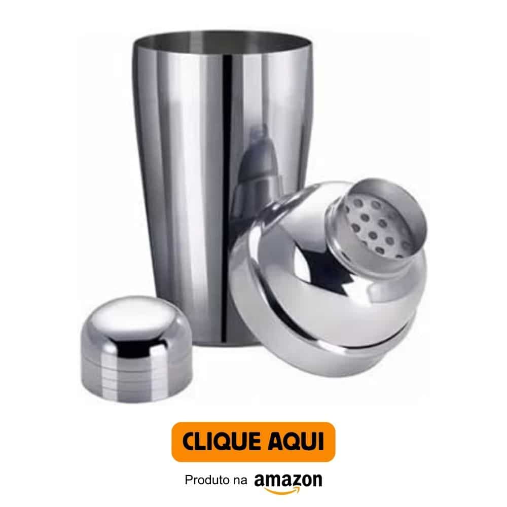 Kit Inox Caipirinha Drinks Coqueteleira Dosador Socador